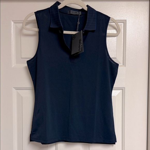 NWT Women’s GFORE Sleeveless Golf Polo, Size M, Twilight - Picture 1 of 3